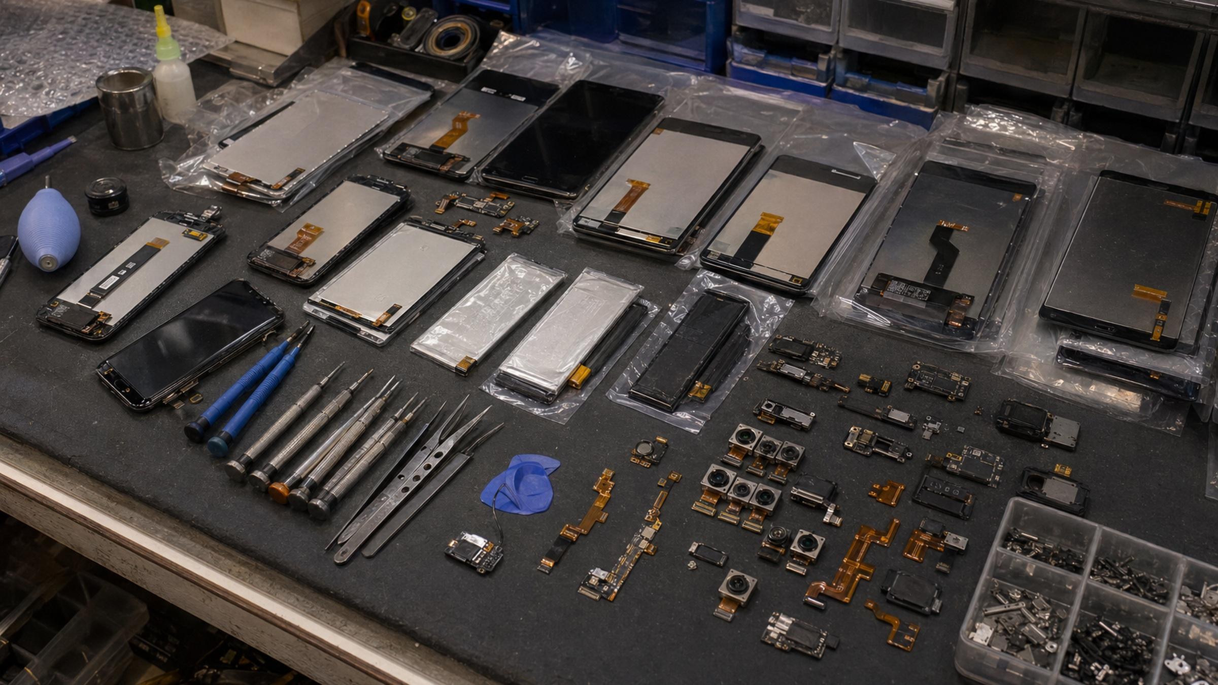 PRSPARES mobile repair parts SKU coverage